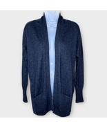 ARITZIA Azure Skies Lenox Angora Cashmere Blend Cardigan Slouchy Charcoa... - $53.22