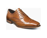 25092 Stacy Adams Leather Shoes Tinsley Wingtip Lace Up Tan 240 - $169.91 CAD