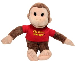 Classic Curious George in Red Shirt 8&quot; Plush Monkey by Gund #320693 - $9.90