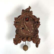 Keebler Clock Co Miniature Cuckoo Clock Red Bird * No Key * Untested * V... - $28.19