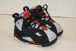 Nike Air Jordan True Flight Toddler Shoes Size 5C Black Gray Red 343797-060 - £20.23 GBP