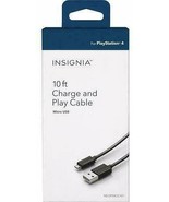 Insignia - 10&#39; Charge-and-Play Mini USB Cable for DUALSHOCK 3 Controller... - £9.10 GBP