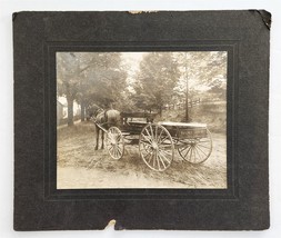 Antique Delivery Wagon Photo Stillings Bros W Horse Ceresota Flour Hatchet Brand - £71.18 GBP