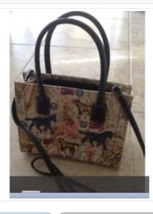 African Safari Motif Handbag With Shoulder Strap - £33.63 GBP