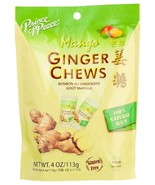 Prince Of Peace Ginger Chews Mango 4 oz - Exp: 9/23/2026 - (Pack of 12) - $28.70