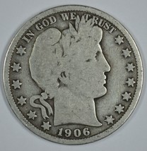 1906 O Barber circulated silver half - $19.00