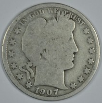 1907 O Barber circulated silver half - £10.97 GBP