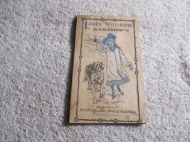 Antique 1908 Ladies Note Book Calendar Brochure Advertising Booklet Buff... - £17.36 GBP