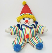 12&quot; VINTAGE BANTAM CIRCUS CLOWN CHIME RATTLE STUFFED ANIMAL PLUSH TOY ST... - $65.55