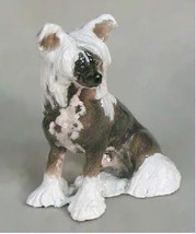 Ron Hevener Chinese Crested Dog Figurine Miniature - $50.00