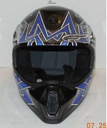 Fulmer JT-1 Maze Motocross Helmet Blue Sz Youth Medium Snell DOT Approved - $1,391.79 MXN