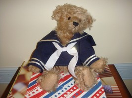 Knickerbocker Mohair Bear With Nautical Top - £29.56 GBP