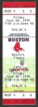Detroit Tigers Boston Red Sox 1996 Full Ticket 25 Hit Tim Naehring Tim Wakefield - £2.34 GBP