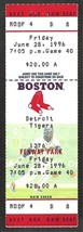 Detroit Tigers Boston Red Sox 1996 Full Ticket 25 Hit Tim Naehring Tim Wakefield - £2.23 GBP