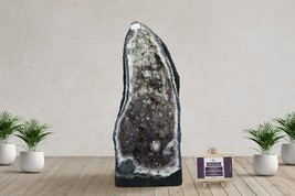 19.5” Tall Deep Purple Amethyst Cathedral Geode 8” Wide Mined In Brazil(15.64Kg) - £1,470.66 GBP