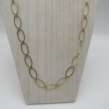 Alfani Necklace Gold Tone 40&quot; Graduated Oval Chain Link - $12.86