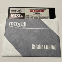 688 attack SUB a Special Mission from Maxell 5.25 Floppy MS-DOS - $12.63