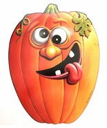 Beistle Halloween Jack O Lantern Wall Decor Double Sided Pumpkin Hang Ki... - $186.58 MXN