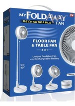 My Foldaway 2-in-1 Unique Foldable and Portable Rechargeable Fan NEW!!! - $14.84