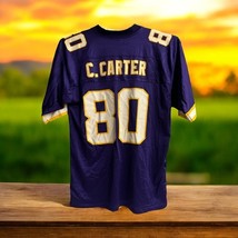 Vtg Cris Carter 80 Vikings Football Jersey Size M Medium Korea Made Reeb... - $55.86