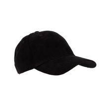 Time And Tru Women&#39;s Corduroy Baseball Cap Hat Black Soot NEW - $11.17