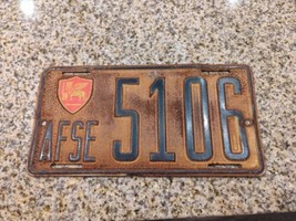 AFSE Allied Forces in Southern Europe license plate #5106 - $990.98