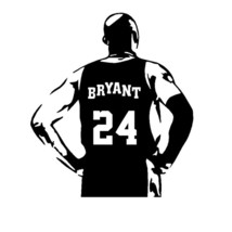 Car Stickers Basketball Kobe Bryant Back Creative Decoration Decals for Trunk Wi - £59.56 GBP