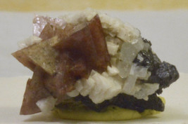 #2183 Genthelvite, Magnetite, Calcite - China -- Rare Minerals - $75.00