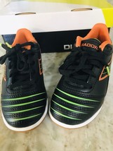 Diadora Cleats Size 13 Black with Orange and Green Trim. - £110.96 GBP