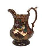 Copper Luster Pitcher Jug Antique 19th Century English Paneled Base Hand... - £18.07 GBP