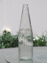 Antique Ketchup Catsup AHK Bottle Vintage Clear Glass Ribbed Fluted - £11.98 GBP