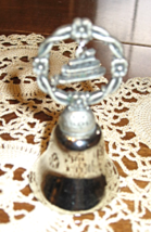 VTG New Orleans Souvenir Bell- Silver Tone-Riverboat Charm - $6.00