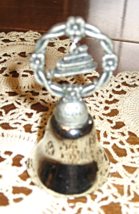 VTG New Orleans Souvenir Bell- Silver Tone-Riverboat Charm - $8.21 CAD