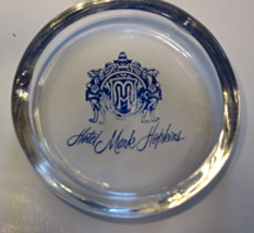 Hotel Mark Hopkins-Nob Hill/San Francisco-Glass Ashtray-Old Logo - £8.62 GBP
