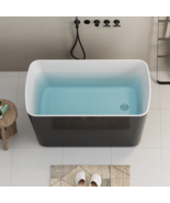 49&quot; Acrylic Freestanding Soaking Tub - Black - $1,351.28 CAD