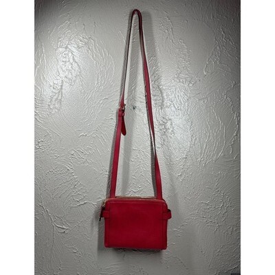LAUREN RALPH LAUREN Red Crossbody Organizer ZIP Wallet Small Purse Item image 7
