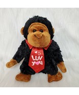 Dan Dee Plush Gorilla Luv You Tie Black 10&quot; Plush Valentine Stuffed Toy ... - €10,45 EUR