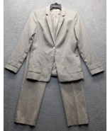 Calvin Klein Suit Jacket Womens Petite 12 Multi Printed Slim Fit Single ... - $44.34