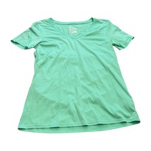 Nike Dri-Fit Top Womens Small Mint Athletic Cut V-Neck Short Sleeve Pull... - £13.12 GBP