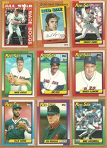 1990 Topps Boston Red Sox Team Lot 30 Roger Clemens Wade Boggs Jim Rice + - £1.55 GBP