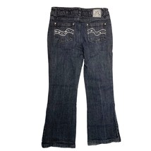 Arizona Jeans Girls Size 8.5 Plus Flare Black Denim Jeans - $14.84