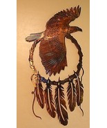 Dream Catcher Soaring Eagle - Metal Wall Art - 31&quot; x 16&quot; - Copper - $113.98