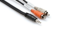 Hosa - CMR-206 - Stereo Mini Male to 2 RCA Male Y-Cable - 6 ft. - £10.18 GBP