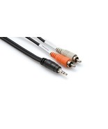 Hosa - CMR-206 - Stereo Mini Male to 2 RCA Male Y-Cable - 6 ft. - £10.18 GBP