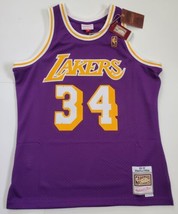 Mitchell &amp; Ness LA Lakers Shaquille O&#39;Neal #34 Swingman Jersey Mens Size Large - £108.70 GBP