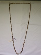 Gold plated 2mm Figaro chain 30" - $9.90
