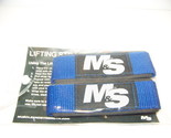 MUSCLE &amp; STRENGTH PADDED WEIGHT LIFTING STRAPS BLUE NEW MUSCLEANDSTRENGT... - £5.05 GBP
