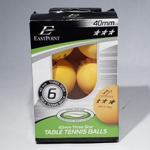 Set of 6 EastPoint Orange 3-star Pro 40mm Table Tennis Balls Ping Pong B... - £7.93 GBP