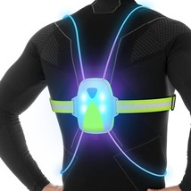 Led Reflective Running Vest With Front Light,Running Lights For Runners,Reflecti - £43.95 GBP