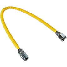 BRASS CRAFT CSSL54-24 1/2&quot; MIP/FIP x 24&quot; ProCoat Stainless Steel Straigh... - $22.38